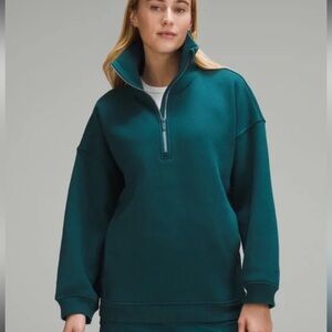 Lululemon Thick Half Zip Fleece - xs/s dark teal